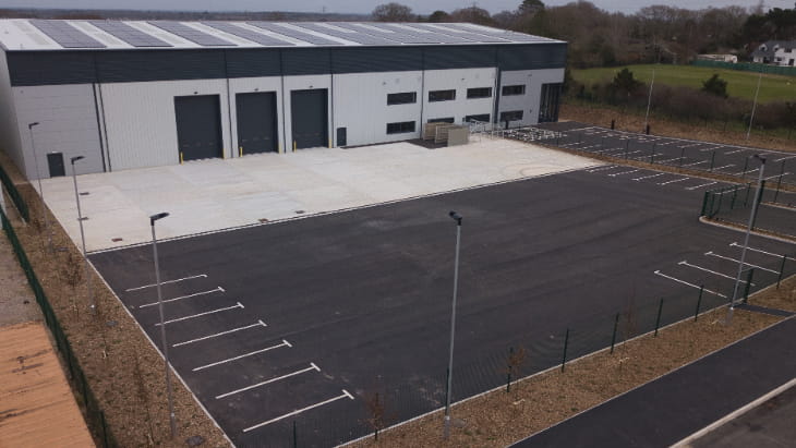 Canford Renewable Energy Logistics Unit Car Park