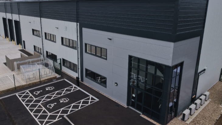 Canford Renewable Energy Logistics Unit Close-up