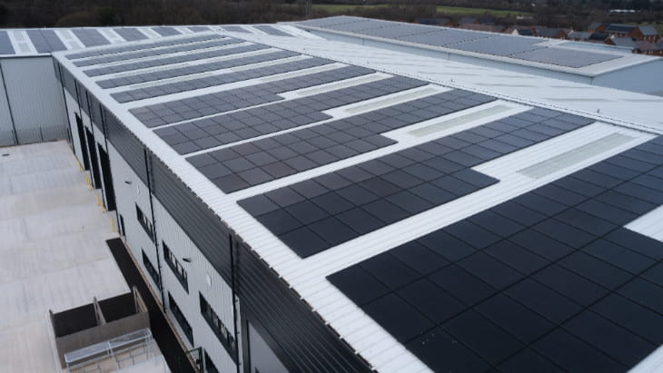 Canford Renewable Energy Logistics Unit Roof