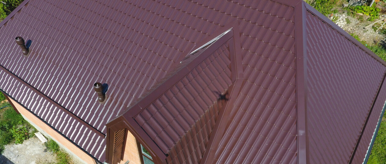 Exterior view of a profile cladded home