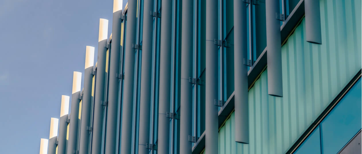 Exterior view of a profile cladded home