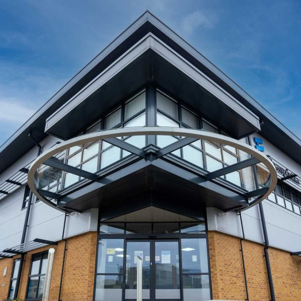 Front door of Eberspacher HQ