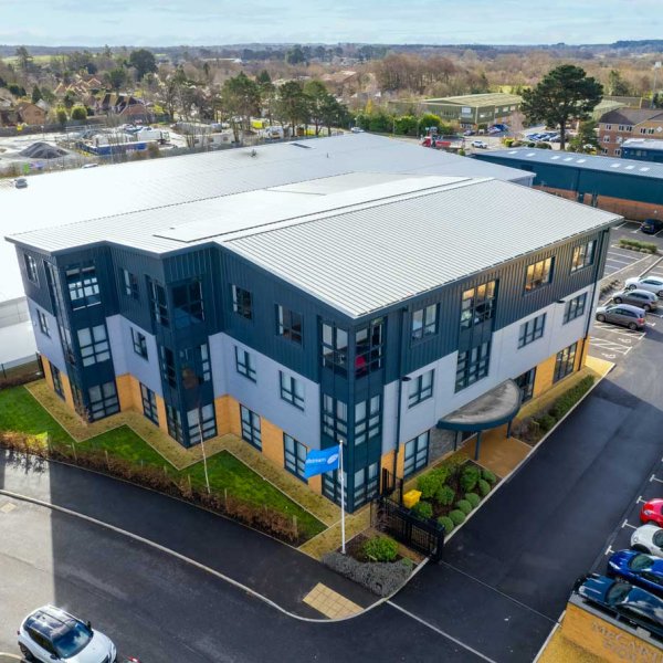 Aerial shot of McCarthy house
